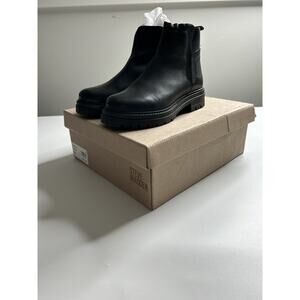 Steve Madden Boots Women’s 8.5 Chunky Howler Black Chelsea Leather Grunge